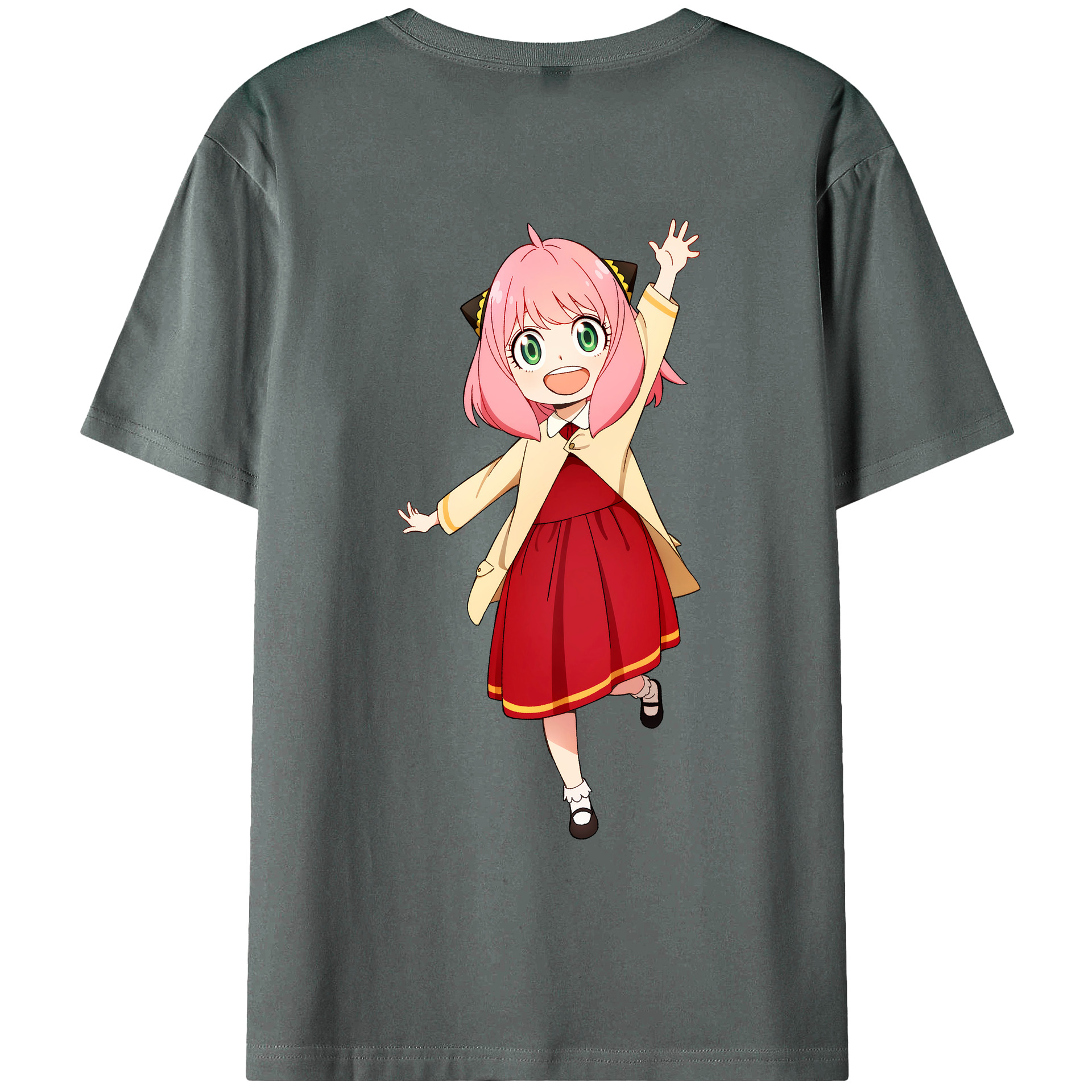 （画像用） SPY×FAMILY间谍家家酒 綿100％ メンズ半袖Tシャツ（バックプリント） 通気性